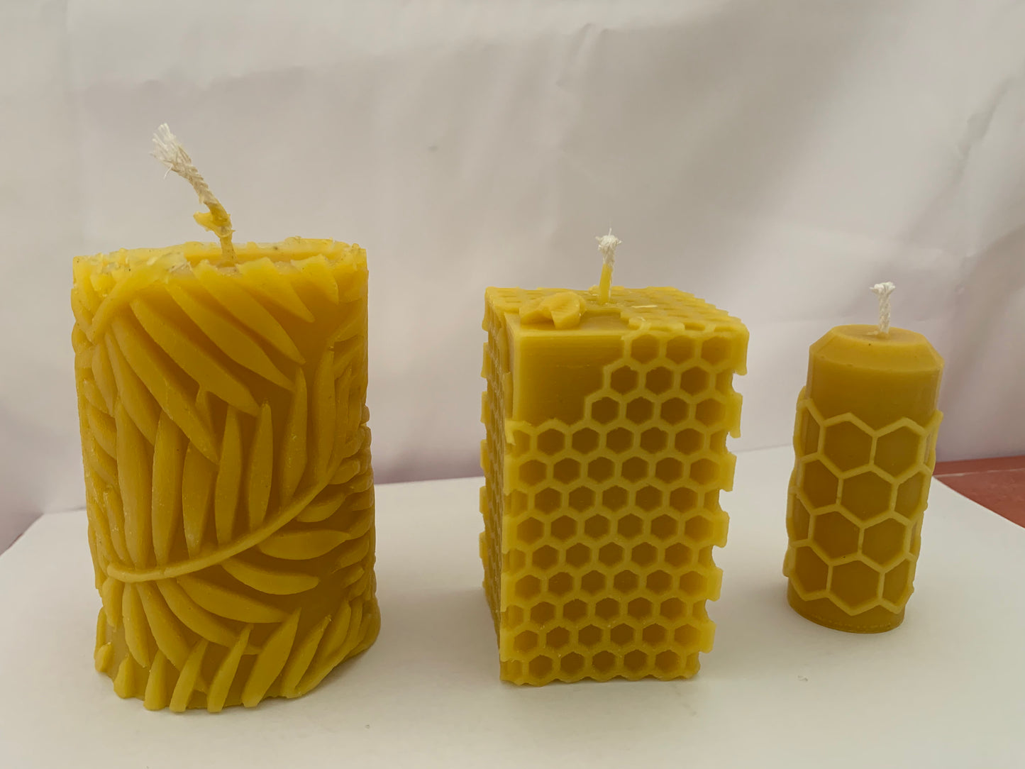 Bougies à la cire d'abeilles