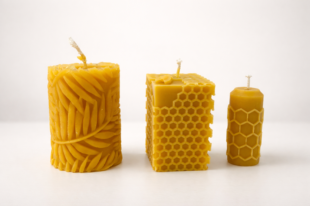 Bougies à la cire d'abeilles