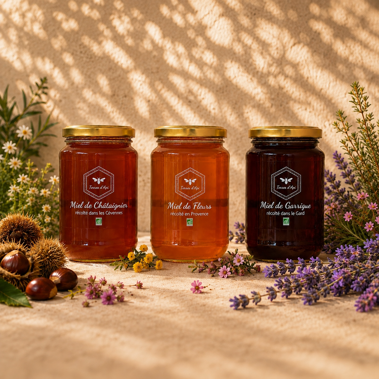 Trio de miels - 3 x 500 g